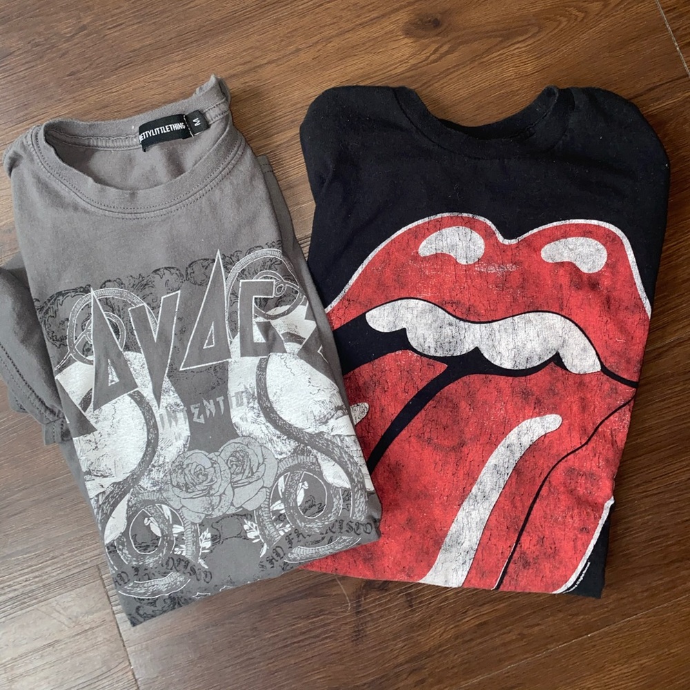 2 Logo Band Tees bundle